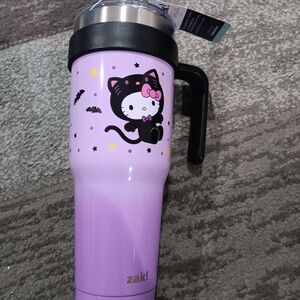 Halloween Purple Hello Kitty Travel Mug